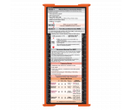 WhiteCoat Clipboard® Trifold - Orange Respiratory Therapy Edition
